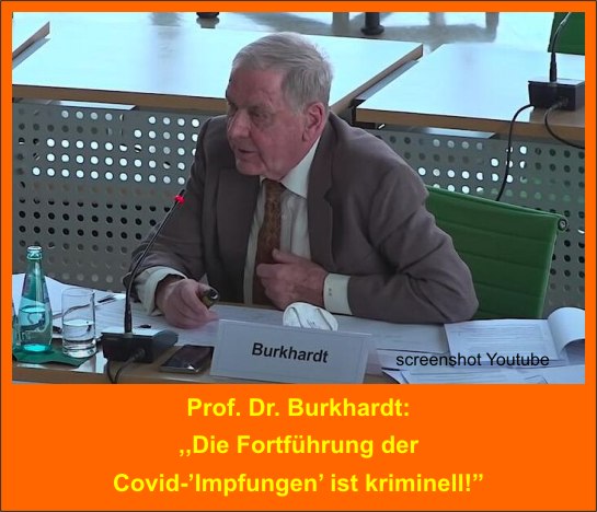 Burkhardt-Covid-Impfungen kriminell