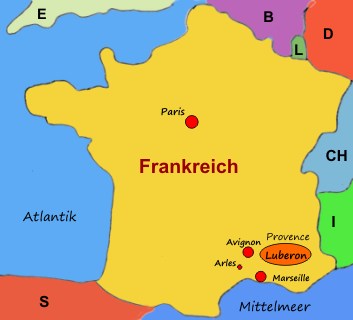 France-Provence-Map